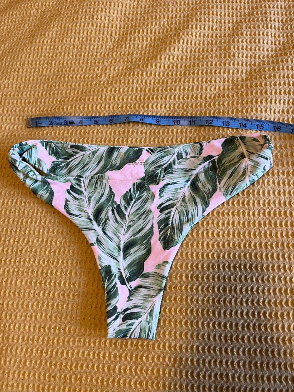 Skatie Swim - Dylan Bottoms - Leaf Print - Green/Pink - Size XL